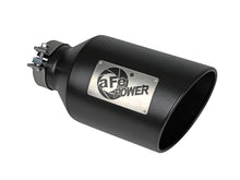 Load image into Gallery viewer, aFe Power MACH Force-Xp 409 Stainless Steel Clamp-on Exhaust Tip Black - 49T40801-B15