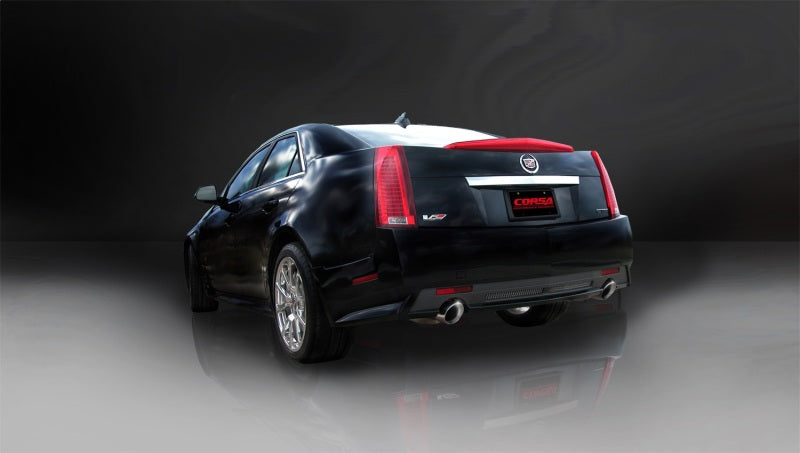 Corsa 2009-2014 Cadillac CTS Sedan V 6.2L V8 Polished Sport Axle-Back Exhaust - 14941
