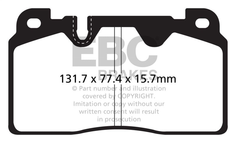EBC 12-18 Audi Q5 BR 2.0T Extra Duty Front Brake Pads - ED92168