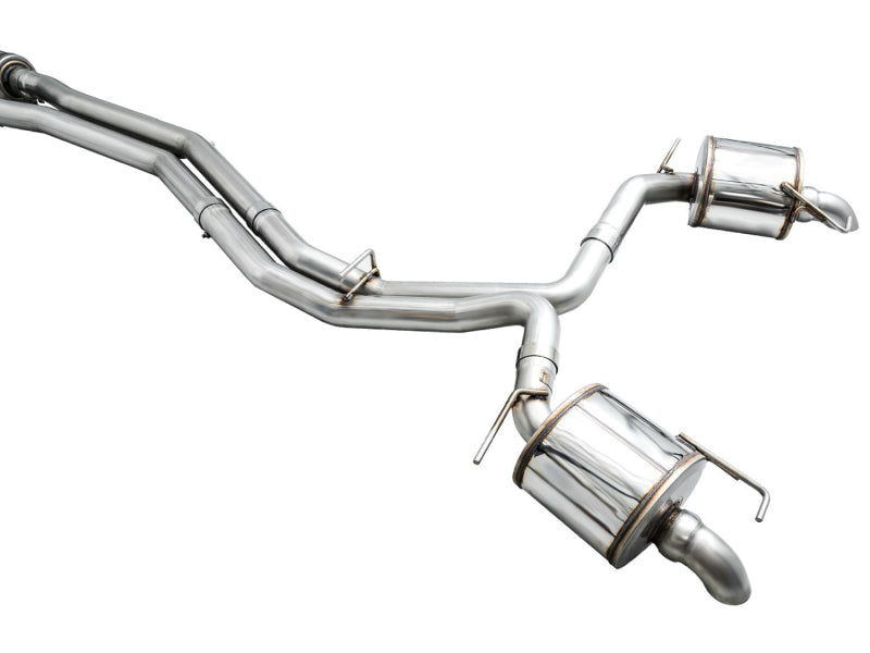 AWE Tuning Audi 2019-2023 C8 A6/A7 3.0T Touring Edition Cat-Back Exhaust- Turn Downs - 3015-31003