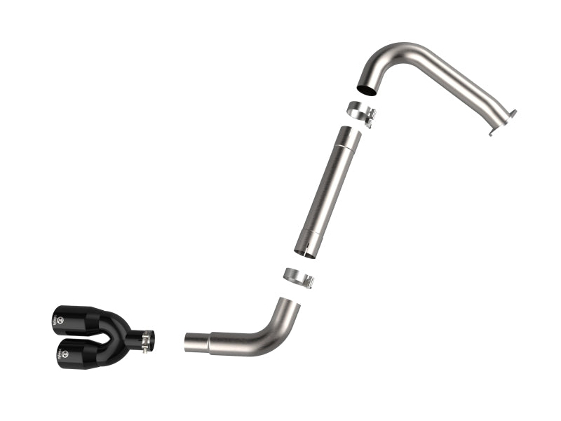 aFe Takeda Axle-Back Exhaust System Hyundai Elantra N Line 21-25 L4-1.6L- Black Tip - 49-37045-B