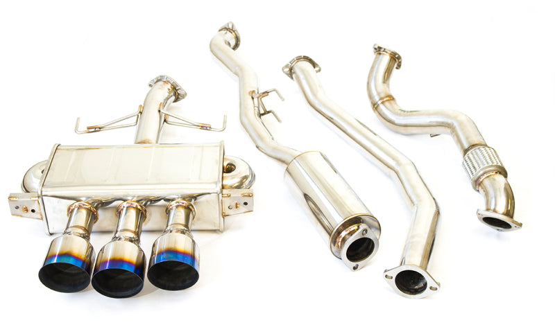 Invidia 17-19 Honda Civic Type R Q300 Triple Titanium Tip Cat-back Exhaust - HS17CTRFQ33ST