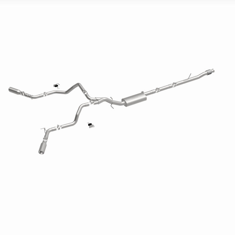 MagnaFlow 2019 Chevy Silverado 1500 V8 5.3L Street Series Dual Split Exit Exhaust w/ Polished Tips - 19473