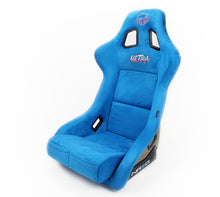Load image into Gallery viewer, NRG FRP Bucket Seat ULTRA Edition - Large (Blue Alcantara/Gold Glitter Back) - FRP-302BL-ULTRA
