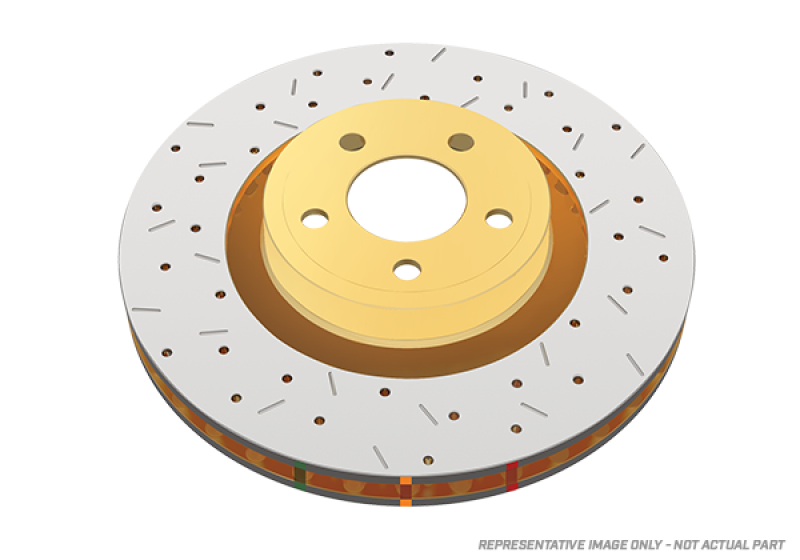 DBA 13-17 Ford Focus ST (w/320mm Front Rotor Front 4000 Series Drilled & Slotted Rotor - DBA42120XS