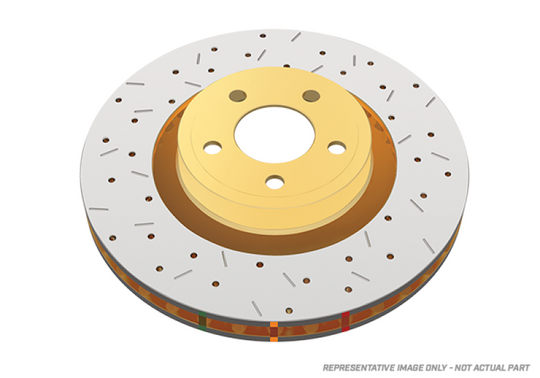 DBA 12-22 Chevrolet Camaro ZL1 Rear 4000 Series Drilled Rotor - DBA42605XD