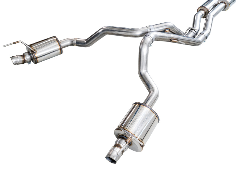 AWE Tuning 2021+ Cadillac Escalade 6.2L ESV 0FG Dual Exit Exhaust System (Reuses OE Tips) - 3015-31222