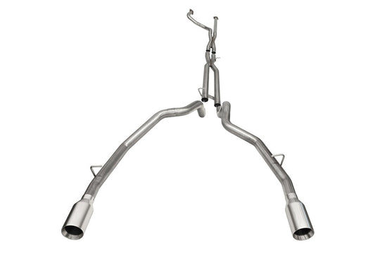 Corsa 2021-2024 Dodge Ram TRX Crew Cab Baja Catback Exhaust Dual Rear Satin Tip - 21190