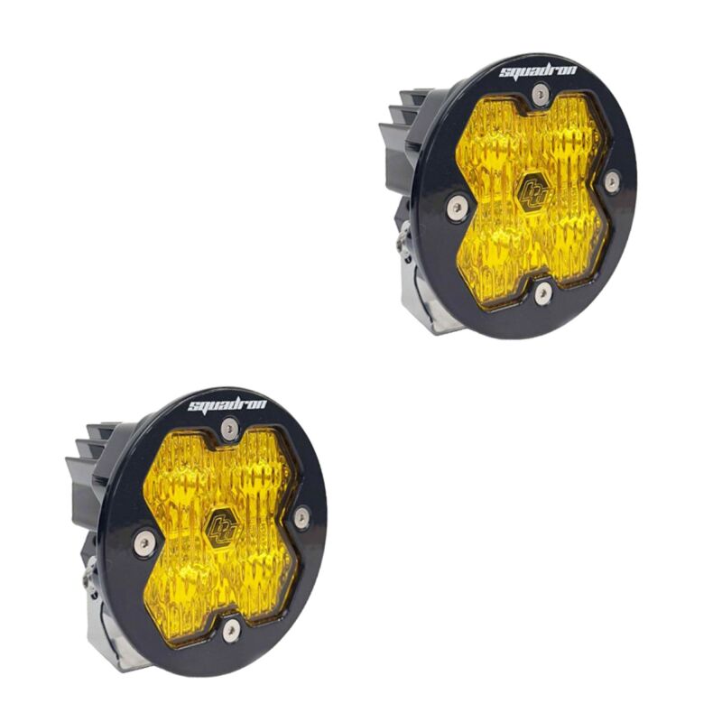 Baja Designs Squadron-R 2.0 Sport (Pair) LED Wide Cornering / No Harness - Baja Amber - 5878152NH
