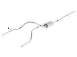 Borla 14 Silv/Sierra 1500 C/B S-Type Exhaust/2.75in Into Dual 2.25in Out 4in Tip Split Rear Exit - 140536