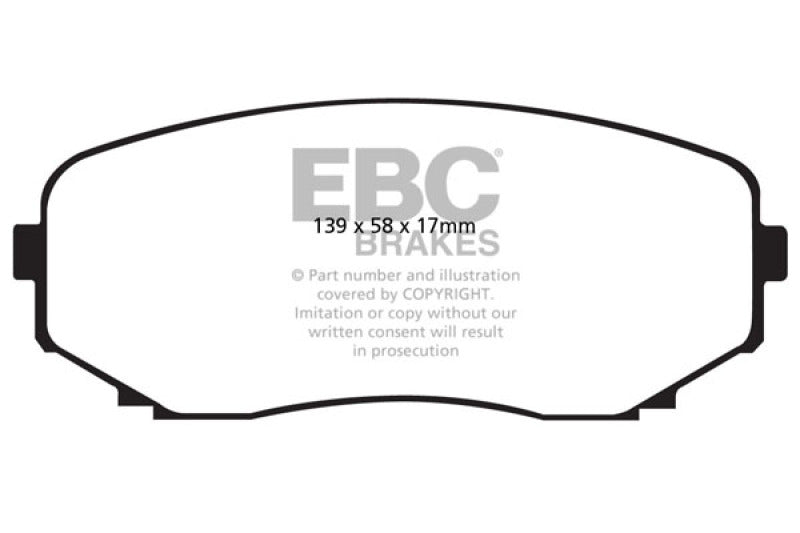 EBC 16-23 Mazda CX-9 2.5T Greenstuff Front Brake Pads - DP61794