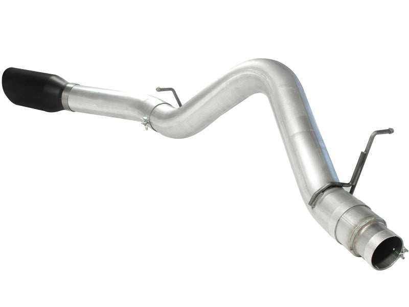 aFe Atlas Exhaust 5in DPF-Back Al Steel 11-13 GM Diesel Trucks V8-6.6L (td) LML (Blk Tip) - 49-04041-B
