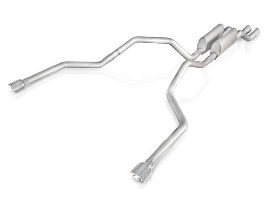 Stainless Works 2004-08 F150 5.4L Exhaust 2-1/2in Chambered Mufflers Under Bumper Exit - 08F150TDUB