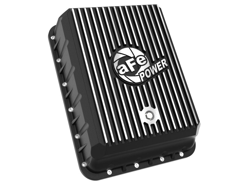aFe POWER Pro Series Transmission Pan Black w/ Machined Fins RAM 3500 13-24 (AS69RC Transmission) - 46-71500B
