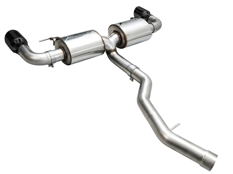 AWE 19-23 BMW 330i / 21-23 BMW 430i Base G2X Touring (Excl. Conv) Axle-Back Exhaust - Diamond Black - 3015-33429