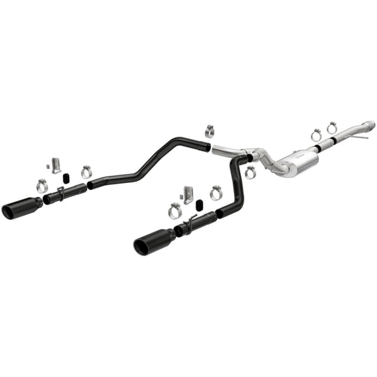 MagnaFlow 2019 Chevy Silverado 1500 V8 5.3L/V6 4.3L Street Series Dual Exit Exhaust w/ Black Tips - 19472