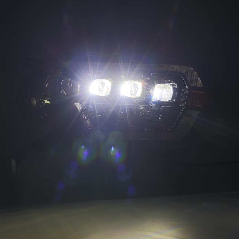 AlphaRex 12-15 Toyota Tacoma NOVA LED Proj Headlights Plank Alpha Blk w/Activ Light/Seq Signal/DRL - 880752