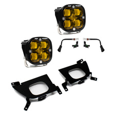 Load image into Gallery viewer, Baja Designs 2019+ Chevy Silverado 1500/2500/2500 HD SAE Amber Fog Pocket Kit - 447529