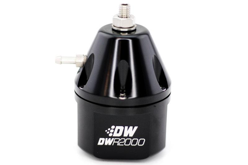 DeatschWerks DWR2000 Adjustable Fuel Pressure Regulator - Black - 6-2000-FRB