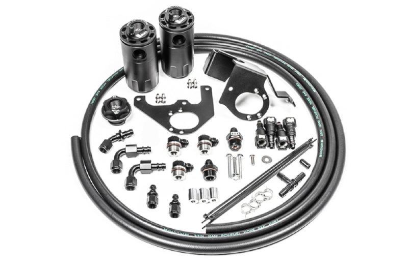 Radium Engineering 09-15 Cadillac CTS-V Dual Catch Can Kit - 20-1564-FL