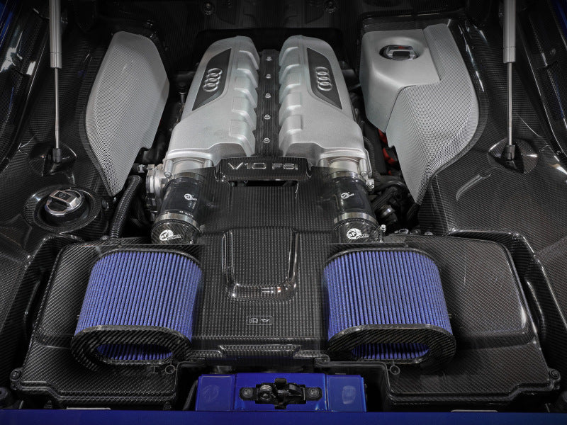 aFe 15-19 Lamborghini Huracan V10-5.2L Track Series Intake System w/ Pro 5R Filter - 57-10012R