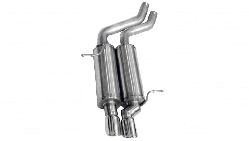 Corsa 2001-2006 BMW 325i/ci Convertible E46 Polished Sport Axle-Back Exhaust - 14559