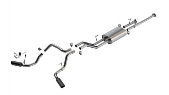 Borla 07-21 Toyota Tundra 4.6L/5.7L Cat-Back Touring SS Catback Exhaust w/ Black Chrome Tips - 140332BC