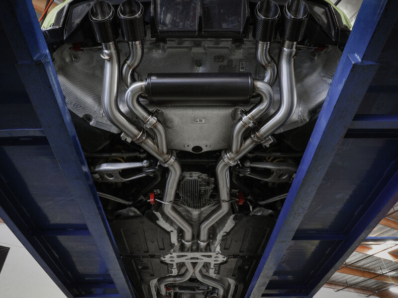 aFe MACHForce XP Exhausts Cat-Back SS 19-21 BMW M2 Competition L6-3.0L w/Carbon Tips - 49-36351-C