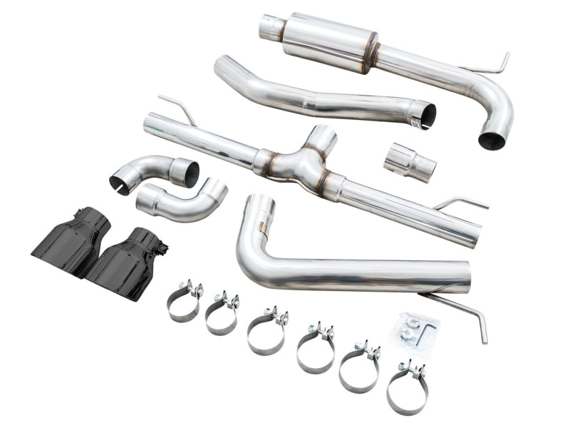AWE Tuning 2022 VW GTI MK8 Track Edition Exhaust - Diamond Black Tips - 3020-33658