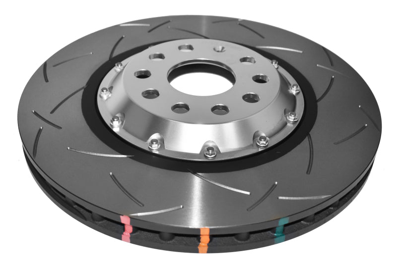 DBA 12-13 Volkswagen Golf R 2.0L Front 5000 Series Slotted Rotor w/Silver Hat - DBA52808V2SLVS