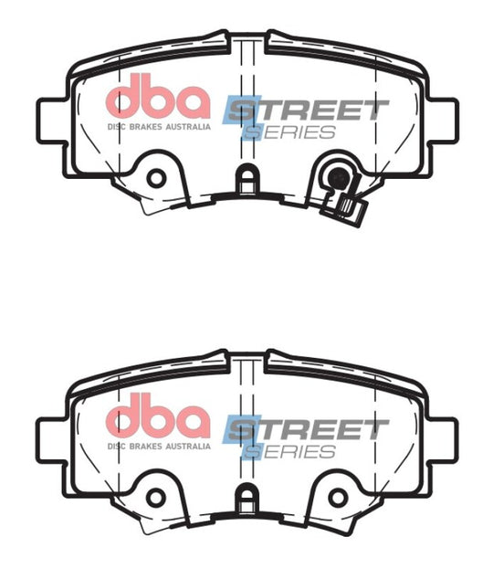 DBA 14-16 Mazda 3 Rear Street Series Brake Pads - DB2331SS