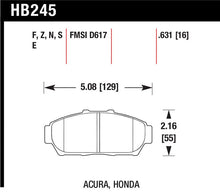 Load image into Gallery viewer, Hawk 94-01 Acura Integra (excl Type R)  HP+ Street Front Brake Pads - HB245N.631
