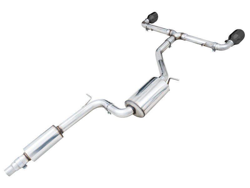 AWE Tuning 2022 VW GTI MK8 Touring Edition Exhaust - Diamond Black Tips - 3015-33658