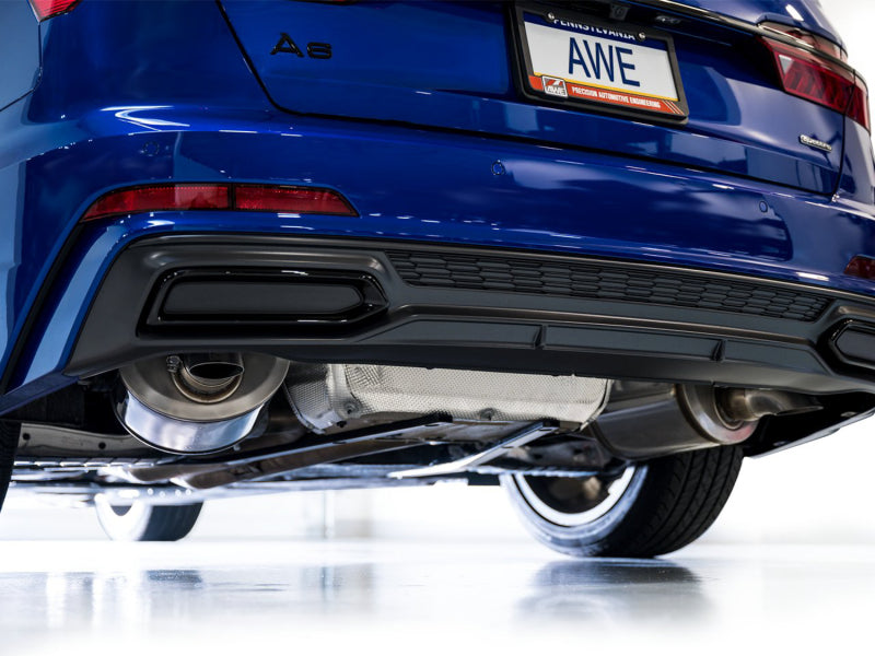 AWE Tuning Audi 2019-2023 C8 A6/A7 3.0T Touring Edition Cat-Back Exhaust- Turn Downs - 3015-31003