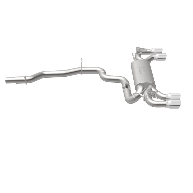 MagnaFlow Sys C/B 2015-2017 Volkswagen Golf R 3in Polished SS Quad Tip Split Rear Exit - 19165