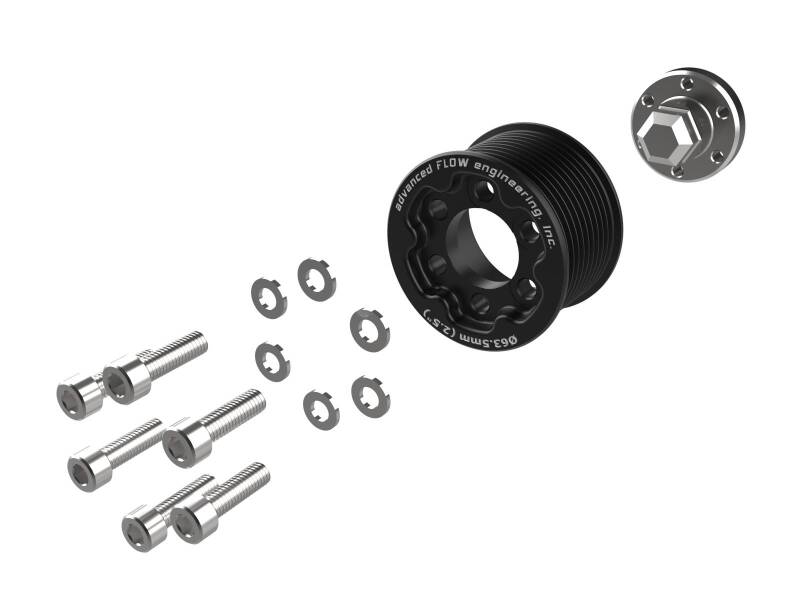 aFe 15-23 Dodge Challenger / 15-23 Dodge Charger SRT Hellcat 2.50in Supercharger Power Pulley Kit - 79-10009