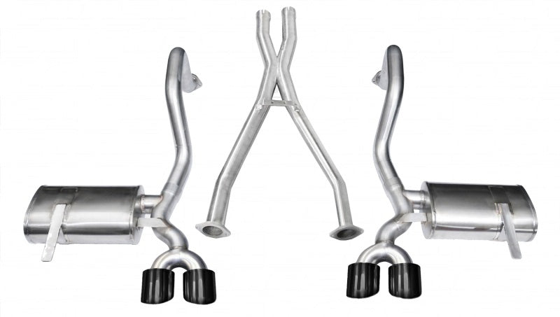 Corsa 1997-2004 Chevrolet Corvette C5 Z06 5.7L V8 Black Xtreme Cat-Back + XO Exhaust - 14962BLK