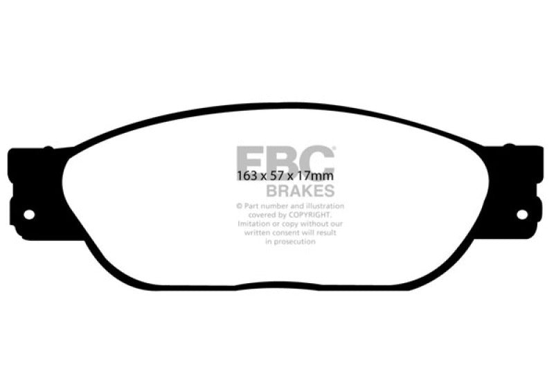 EBC 01-05 Ford Thunderbird 3.9 Redstuff Front Brake Pads - DP31220C