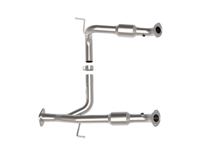 aFe Toyota Tacoma 05-15 V6-4.0L Twisted Steel Y-Pipe w/ Cat - 48-46006-RC