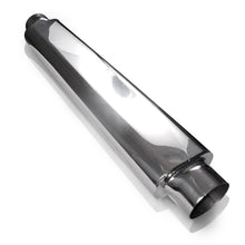 Load image into Gallery viewer, Stainless Works Smooth Oval Muffler - 24in Long 2 1/2in ID Inlets Both Ends - SO252425