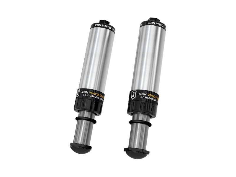 ICON 22-24 Toyota Tundra Rear Hydraulic Bump Stop Kit - 3-5in Lift - 56115