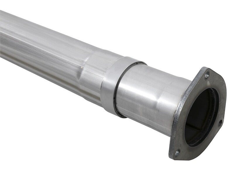 aFe Power 15-16 Ford F250/F350 6.7L Diesel Rebel XD 4in 409 SS DPF-Back Exhaust System - Black Tips - 49-43121-B