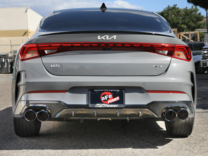 aFe Takeda 21-24 Kia K5 GT L4-2.5L (t) SS Axle-Back Exhaust System w/ Blue Flame Tips - 49-37043-L