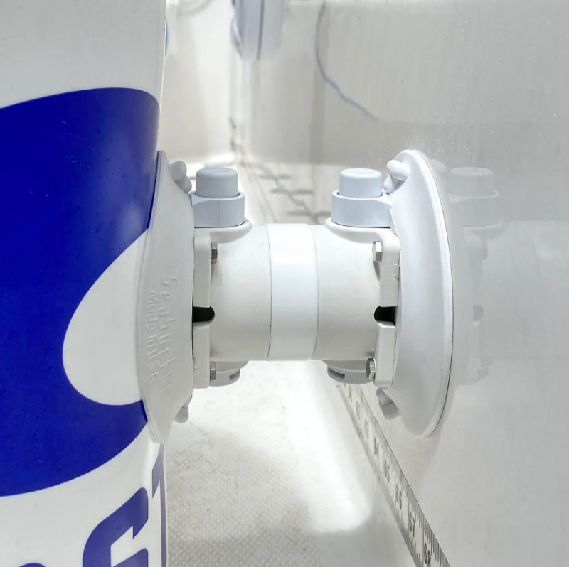 SeaSucker 6in. Double Tap - White (SeaSuckers are Back to Back) - VM1202W