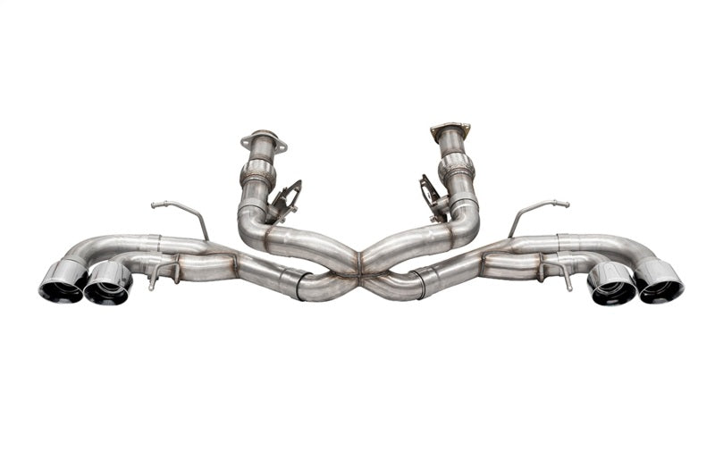 Corsa 2020-25 Corvette C8 3in Xtreme Cat-Back Exhaust 4.5in Pol Quad Tips - Deletes stock AFM Valve - 21104