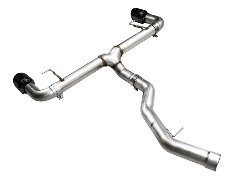 AWE Tuning 19-23 BMW 330i / 21-23 BMW 430i Base G2X Track Edition Axle-Back Exhaust - Diamond Black - 3020-33429