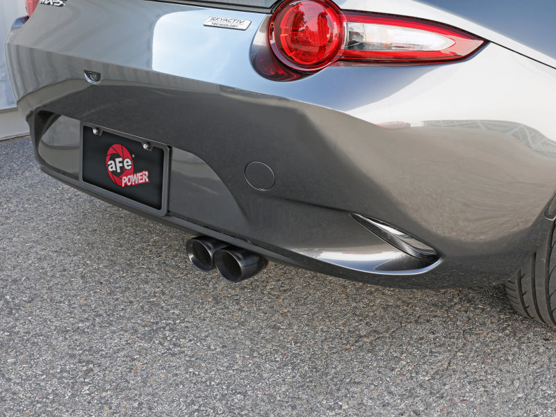 aFe Takeda 2-1/2in 304 SS Axle-Back Exhaust w/ Polished Tip 16-19 Mazda Miata L4 2.0L - 49-37004-P