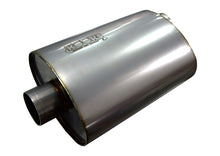 Load image into Gallery viewer, Kooks 2.5in. Oval Center/Offset Muffler 12in. Long Body Stainless Steel - MUF-009