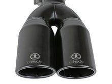 Load image into Gallery viewer, aFe Takeda 304 Stainless Steel Clamp-on Exhaust Tip Black 2-1/2ininlet x 3-1/2in Outlet X 12in L - 49T25374-B121