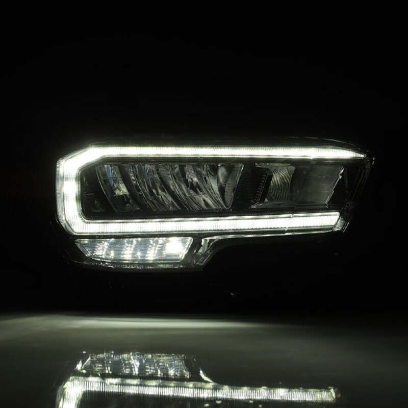 AlphaRex 16-23 Toyota Tacoma LUXX-Series LED Crystal Headlights - Alpha-Black - 880702